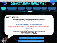 Tablet Screenshot of makowaterpolo.com